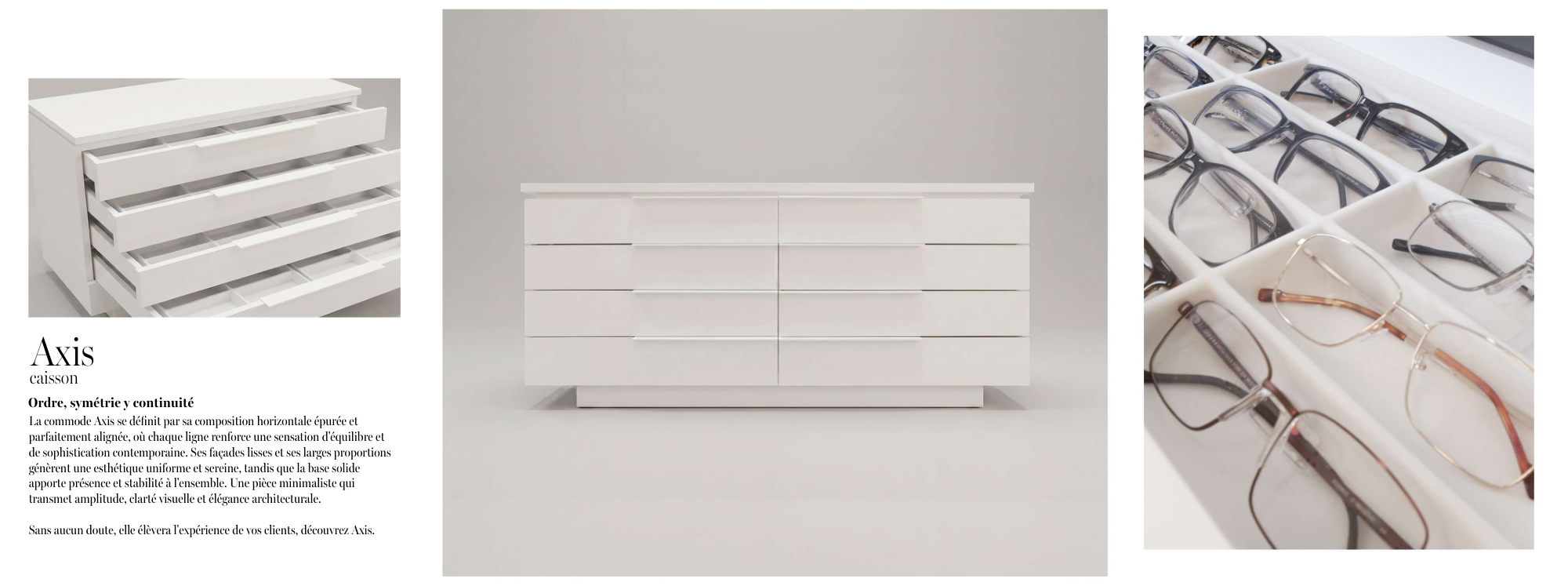 Fiche mobilier opticien estudio AMA